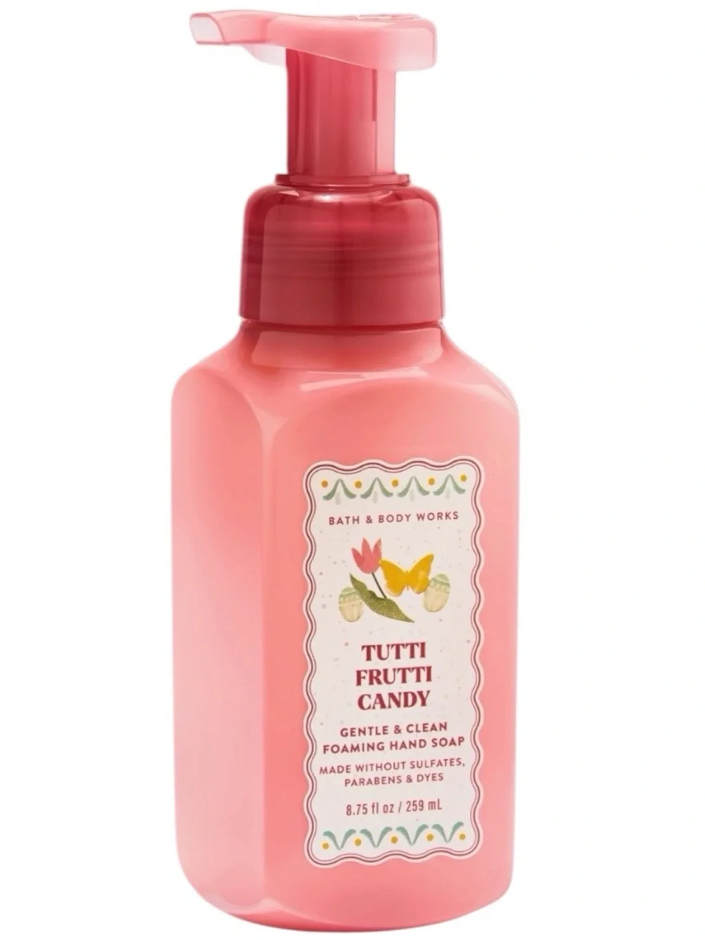 4X Bath & Body Works TUTTI FRUITY foaming hand soap 8.75 fl oz set bundle
